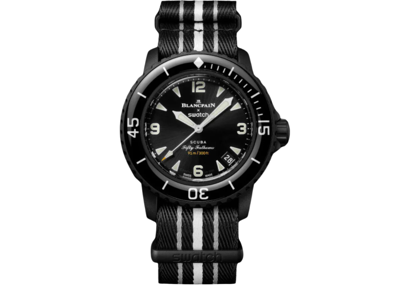 Swatch x Blancpain Bioceramic Scuba Fifty Fathoms 'Ocean of The Storms' (SO35B400)