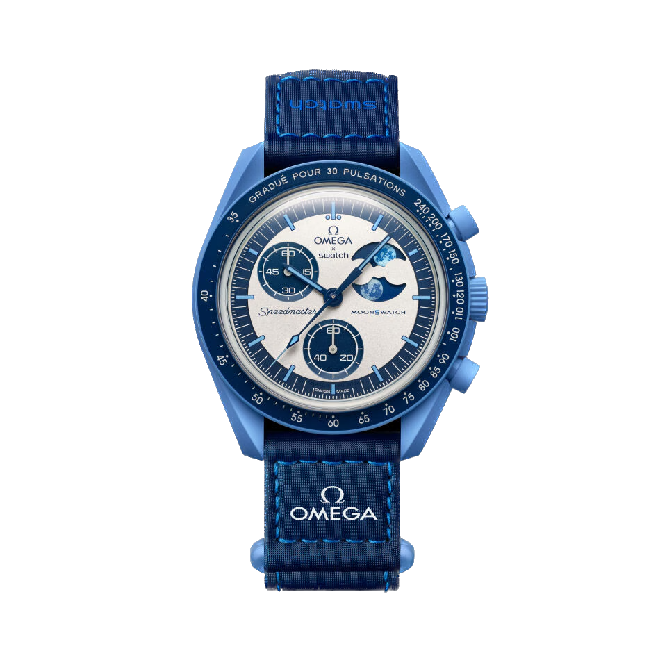 SWATCH X OMEGA MISSION TO THE SUPER BLUE 'MOONPHASE' SO33N700