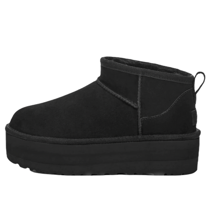 Not On The Shelf - Ugg Classic Ultra Mini Platform 'Black' - Ugg Classic Ultra Mini Platform boots in sleek black.